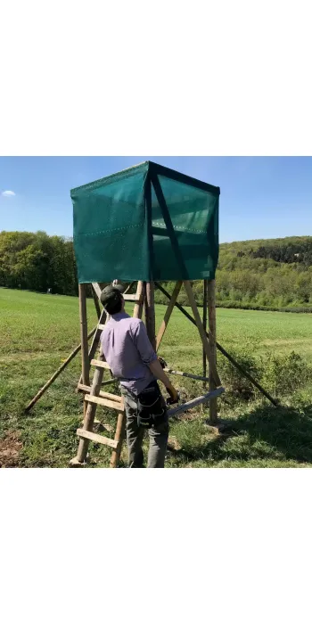 Wald & Forst Hochsitz-Sichtschutz Mesh 25x1,2 m