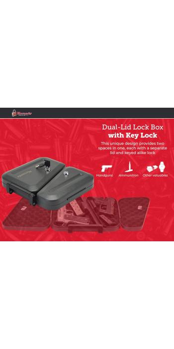 Hornady DUAL-LID Sicherheitskassette mit Schloss