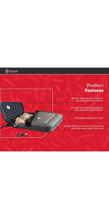 Hornady DUAL-LID Sicherheitskassette mit Schloss