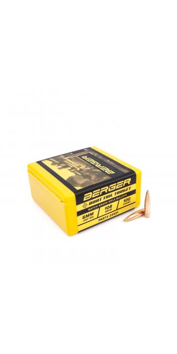 Berger Geschoss 6mm/.243 BT Target 108GR 500 Stück
