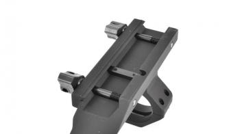 Weaver Tactical Thumb-Nut SPR 1-tlg. Mount Picatinny-Style mit Ringe Flattop AR-15 matt schwarz 30mm, integriertes Rückschlag-Basisdesign