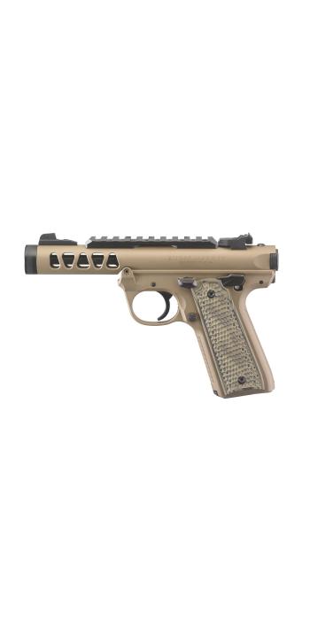 Ruger Mark IV 22/45 Lite .22 LR, 4,40" 1/2"x28, Picatinny, verstellbare Kimme, FDE Cerakote