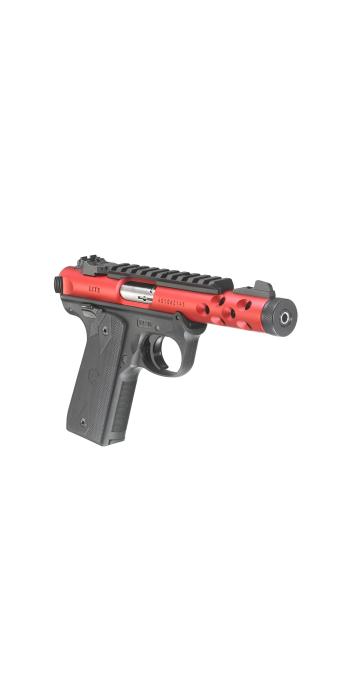Ruger Mark IV 22/45 Lite .22 LR, 4,40" 1/2"x28, Picatinny, verstellbare Kimme, Red Anodized