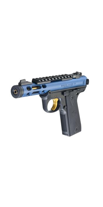 Ruger Mark IV 22/45 Lite .22 LR, 4,40" 1/2"x28, Picatinny, verstellbare Kimme, Cobalt Kinetic Slate Anodized