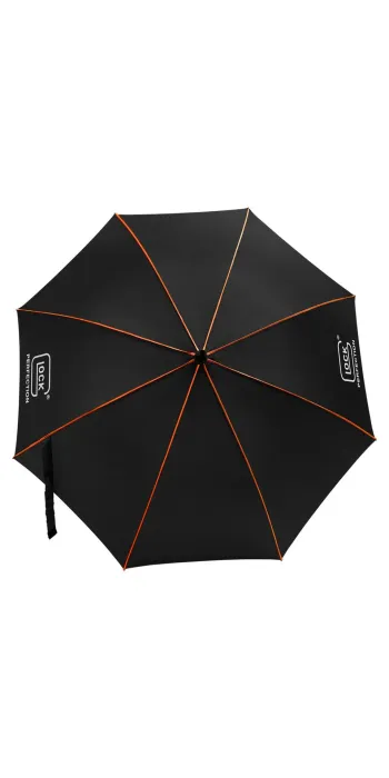 GLOCK Automatik-Stockschirm Schwarz/Orange Ø 115 cm #51232