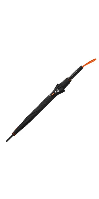 GLOCK Automatik-Stockschirm Schwarz/Orange Ø 115 cm #51232
