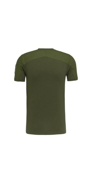GLOCK Tactical T-Shirt Oliv – Ripstop-Schultern, Stretch-Torso – Soft-Velcro-Badge – Größe M