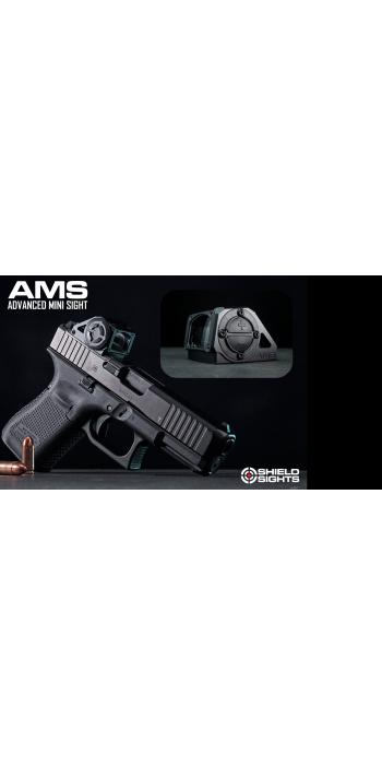 SHIELD Advanced Mini Sight (AMS) Rotpunktvisier – 8 MOA – Mattschwarz