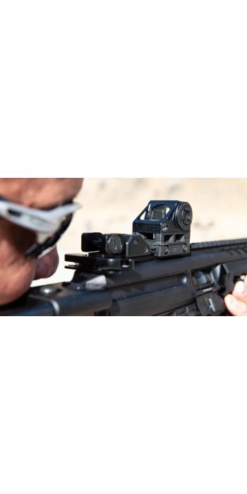 SHIELD Switchable Interface Sight 2 Center Dot (SIS2-CD) Rotpunktvisier – umschaltbares Center-Dot-Absehen – Mattschwarz