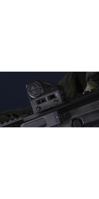 SHIELD Switchable Interface Sight 2 Center Dot (SIS2-CD) Rotpunktvisier – umschaltbares Center-Dot-Absehen – Mattschwarz