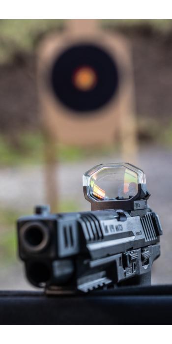 SHIELD Open Mini Sight XL Lens (OMSx) Rotpunktvisier – 4 MOA – Mattschwarz