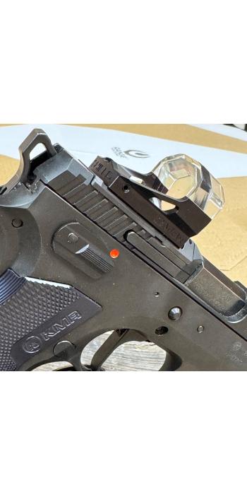 SHIELD Open Mini Sight XL Lens (OMSx) Rotpunktvisier – 8 MOA – Mattschwarz