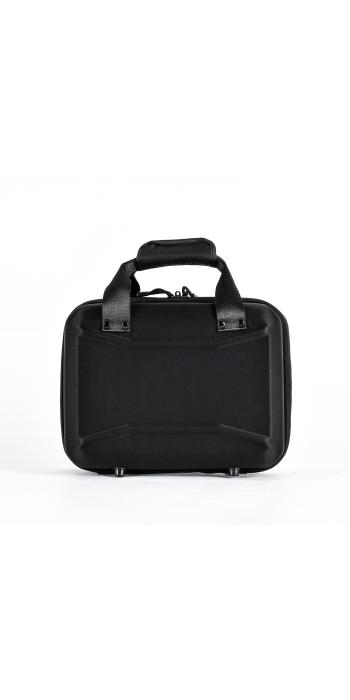 AKAH Hardcase Kurzwaffenkoffer – Nylon/Noppenschaum, abschließbar – 30,5×22,5×10,5 cm – Schwarz