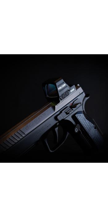 Holosun HS507COMP Offenes Reflex Rotpunktvisier mit wechselbarem Absehen (2MOA Punkt, 8/20/32MOA Kreis)