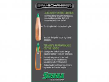 Sierra Geschoss 7mm/.284 165GR Tipped Game King Game Changer BT 500 Stück