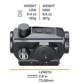 Bushnell Rotpunktvisier TRS-125 1x22 inkl. Weaver/Picatinnymontage Low/High-Rise