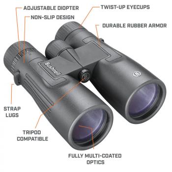 Bushnell Fernglas Legend 10x50mm, schwarz, FMC, BAK4, IPX7, Dach Prismen
