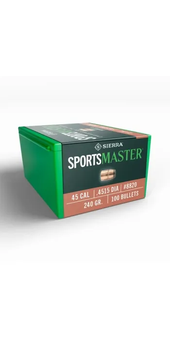 Sierra SportsMaster .45 / .451 15,6 g / 240 gr JHC Geschosse – 100 Stück #8820
