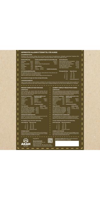 AKAH NaturVital® STANDARD Alleinfuttermittel für Jagdhunde – 12 kg
