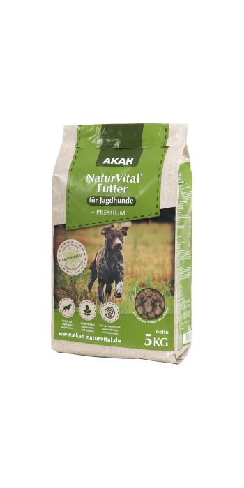 AKAH NaturVital® PREMIUM kaltgepresstes Hundefutter für Jagdhunde – 5 kg