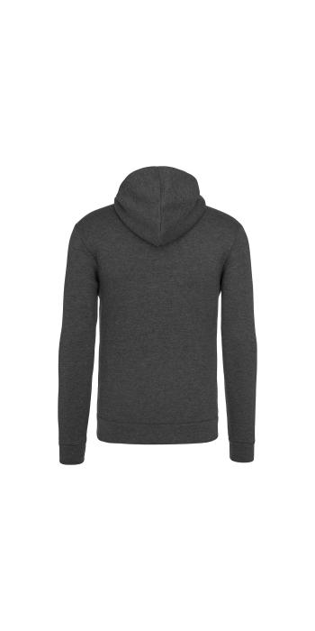 GLOCK Sweat Hoodie „Perfection“ – Grau Melange – hoher Kragen, Kapuze, Fleece innen, Größe M