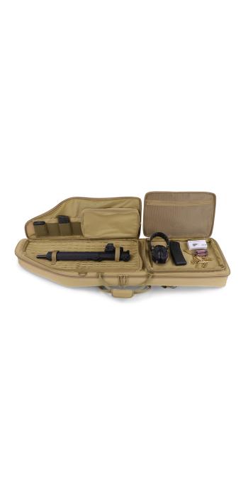 Winter Waffentasche Olympic 130 cm – Laser-Cut MOLLE, Shockcord, Rucksacktragesystem, 1000D Nylon (Dune)