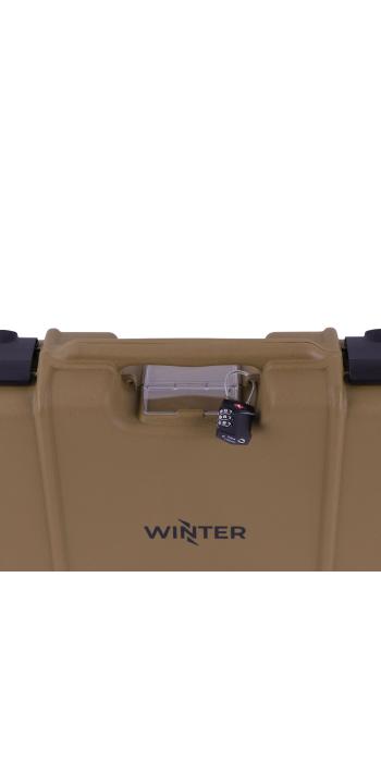 Winter Gewehrkoffer W10 103 cm für 1 Langwaffe – PP Kunststoff, 4 Push-Pull Verschlüsse, Raster (Coyote)