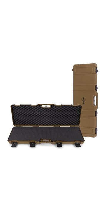 Winter Gewehrkoffer W10 103 cm für 1 Langwaffe – PP Kunststoff, 4 Push-Pull Verschlüsse, Raster (Coyote)