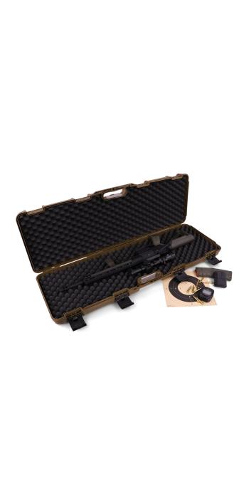 Winter Gewehrkoffer W10 103 cm für 1 Langwaffe – PP Kunststoff, 4 Push-Pull Verschlüsse, Noppen (Coyote)