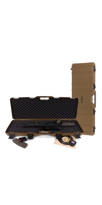 Winter Gewehrkoffer W10 103 cm für 1 Langwaffe – PP Kunststoff, 4 Push-Pull Verschlüsse, Noppen (Coyote)