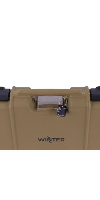 Winter Gewehrkoffer W11 117 cm für 1 Langwaffe – PP Kunststoff, 4 Push-Pull Verschlüsse, Raster (Coyote)