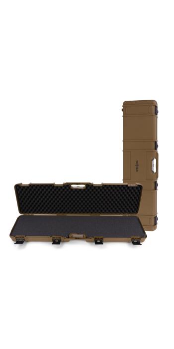 Winter Gewehrkoffer W11 117 cm für 1 Langwaffe – PP Kunststoff, 4 Push-Pull Verschlüsse, Raster (Coyote)