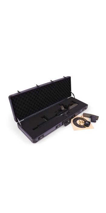 Winter Gewehrkoffer W13 – 93 cm Innenlänge – 1 Langwaffe – 4 Zahlenschlösser – Raster (Grey)