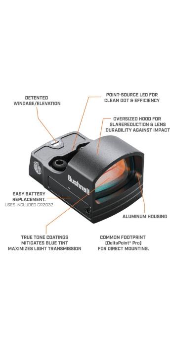 Bushnell Rotpunktvisier RXS-100 (Weaver- / Picatinnymontage)