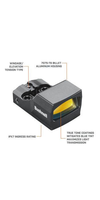 Bushnell Rotpunktvisier RXU-200 Ultra-Compact (RMS/RMSc-Footprint) Bushnell Rotpunktvisier RXU-200 Ultra-Compact (RMS/RMSc-Footprint)