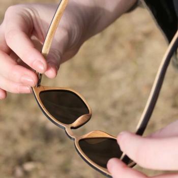 Sonnenbrille Waldblick aus Ebenholz