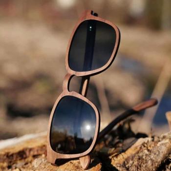Sonnenbrille Waldblick aus Walnussholz