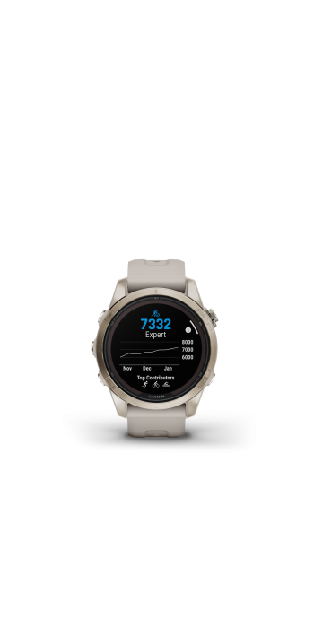 Garmin fēnix® 7S Pro – Sapphire Solar Edition, Beige/Softgold mit QuickFit®-Silikon-Armband 20 mm Garmin fēnix® 7S Pro – Sapphire Solar Edition, Beige/Softgold mit QuickFit®-Silikon-Armband 20 mm