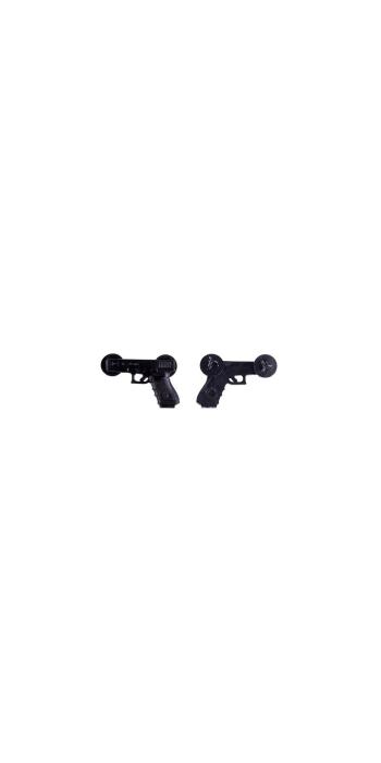 Glock Pin "Pistole" Kunststoff – Schwarz, ca. 20×30 mm