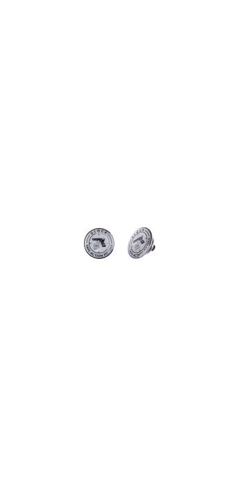 Glock Pin „SAFE ACTION PISTOLS“ – Silber/Schwarz - ca. 17 mm