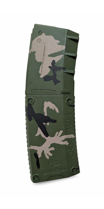 Hera H3L Pro Magazin 10 Schuss mit Verlängerung Black Cerakote Tarnmuster