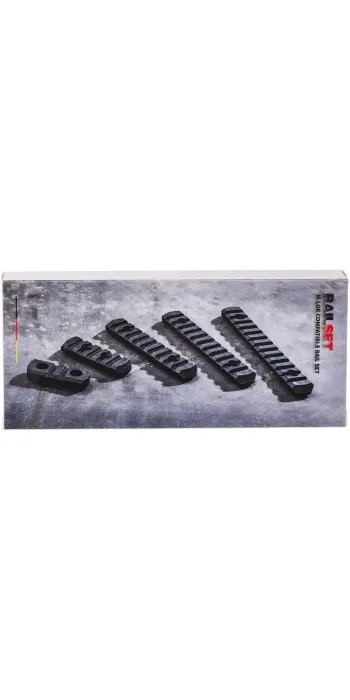 HERA Arms M-LOK Rail Set – Picatinny – 6-teilig – Schwarz