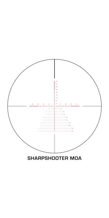 Swampfox Kentucky Long 2-12x44 FFP Präzisionszielfernrohr - Sharpshooter MOA-Leuchtabsehen