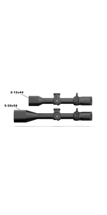 Swampfox Kentucky Long 2-12x44 FFP Präzisionszielfernrohr - Sharpshooter MOA-Leuchtabsehen