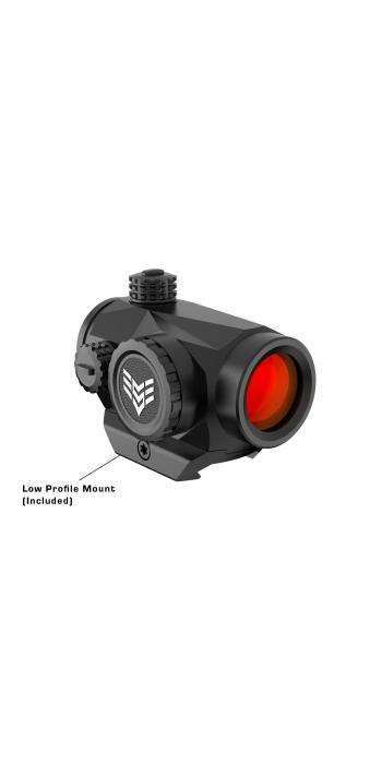 Swampfox Liberator II 1x22 Reflexvisier - Multi-Reticle, rot