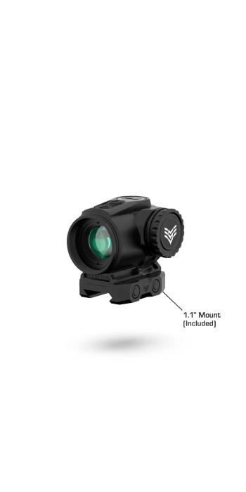 Swampfox Raider 1x20 Micro Prism Visier - BRC-Absehen, rot beleuchtet