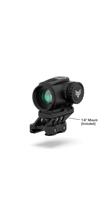 Swampfox Raider 1x20 Micro Prism Visier - BRC-Absehen, rot beleuchtet