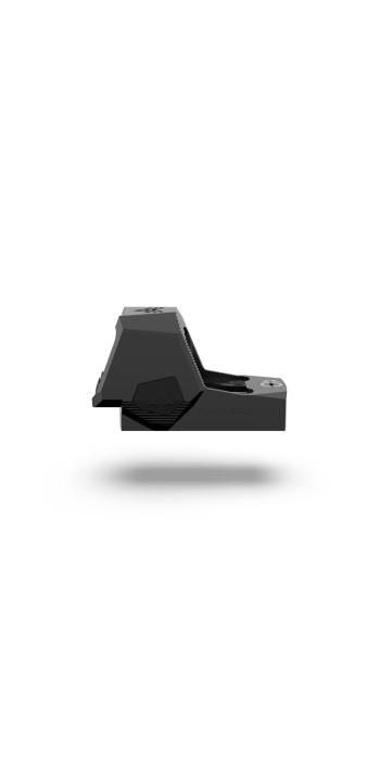 Swampfox Sentinel II 1x20 RMSc Micro-Reflexvisier - 3 MOA Dot, rot, Blackout Rear Sight Guide