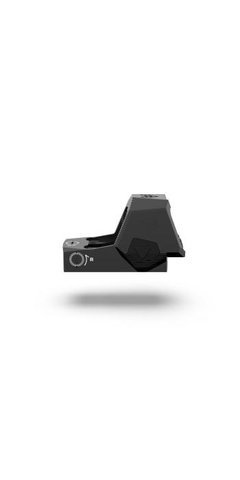 Swampfox Sentinel II 1x20 RMSc Micro-Reflexvisier - 3 MOA Dot, rot, Blackout Rear Sight Guide
