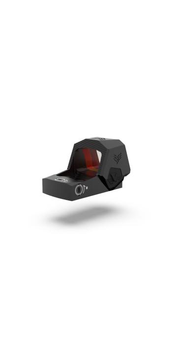 Swampfox Sentinel II 1x20 RMSc Micro-Reflexvisier - 3 MOA Dot, rot, Blackout Rear Sight Guide
